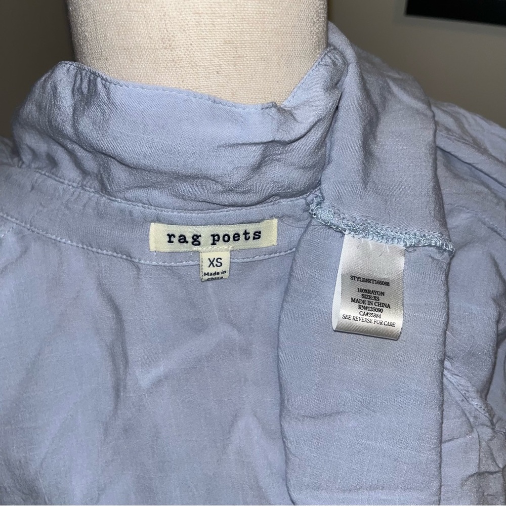 ⚠️ CLEARANCE ⚠️ Rag Poets Button Down Blouse - Picture 6 of 7